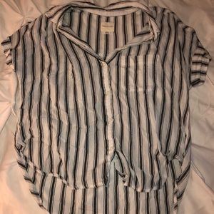 American eagle striped blouse